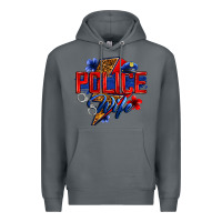 Rock police wife with lightning bolt Premium Hoodie - Zillion Design Studio