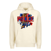 Sandshell police wife with lightning bolt Premium Hoodie - Zillion Design Studio