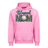 Fuchsia Pink western blessed mom with volleyball Urban Hoodie - texasbilliewilder