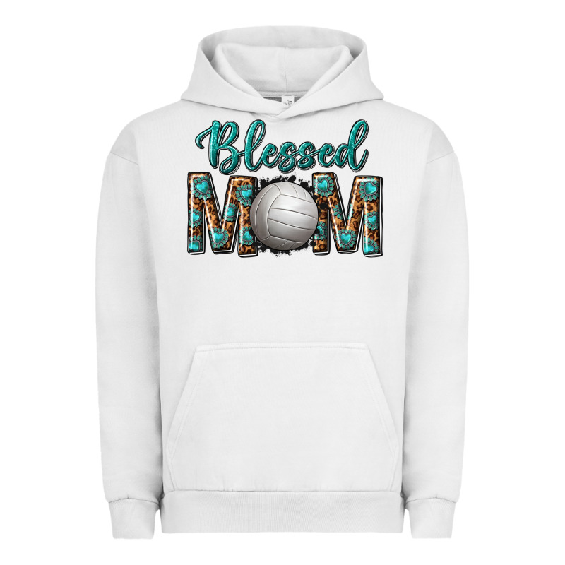Western Blessed Mom With Volleyball Urban Hoodie by texasbilliewilder | Teevron
