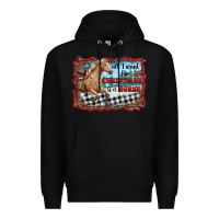 Black all i want for christmas is a horse  with farm Premium Hoodie - RanaPortraitStore