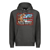 Charcoal Heather all i want for christmas is a horse  with farm Premium Hoodie - RanaPortraitStore