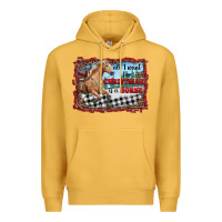 Mustard all i want for christmas is a horse  with farm Premium Hoodie - RanaPortraitStore