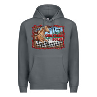 Rock all i want for christmas is a horse  with farm Premium Hoodie - RanaPortraitStore