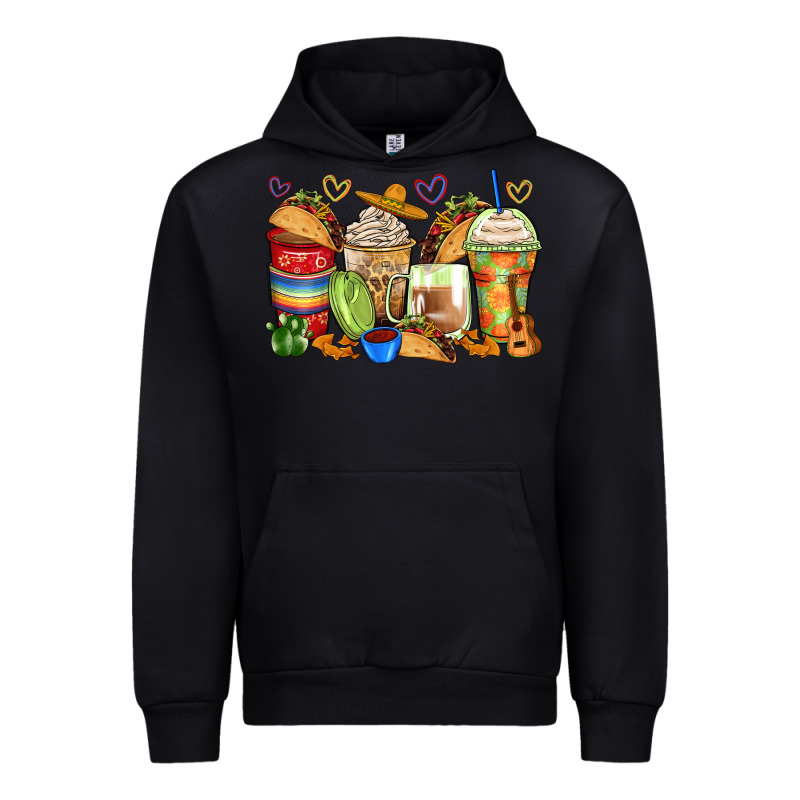 Tacos Coffee Cups Urban Hoodie by Zillion Design Studio | Teevron
