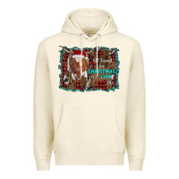 Sandshell all i want for christmas is a cow longhorn Premium Hoodie - RanaPortraitStore