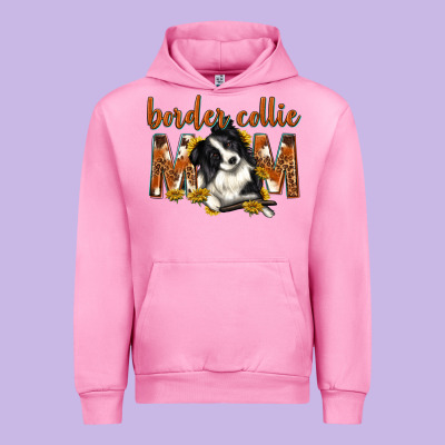 Western Border Collie Mom Urban Hoodie Designed By Texasbilliewilder