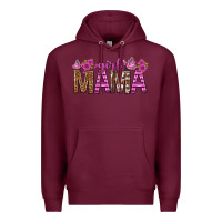 Burgundy girl mama tbw Premium Hoodie - texasbilliewilder