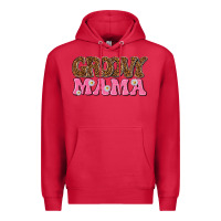 Cardinal groovy mama Premium Hoodie - texasbilliewilder