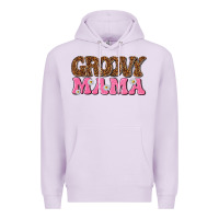 Lilac groovy mama Premium Hoodie - texasbilliewilder