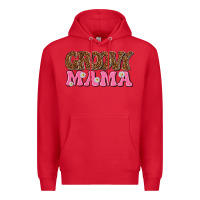 Red groovy mama Premium Hoodie - texasbilliewilder