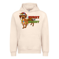 Sandshell merry and bright dachshund Urban Hoodie - RanaPortraitStore