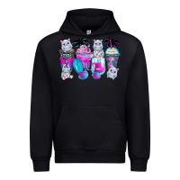 Black hippopotamus coffee cups Urban Hoodie - Zillion Design Studio