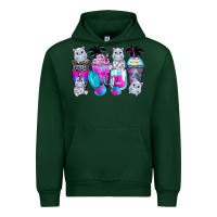 Forest Green hippopotamus coffee cups Urban Hoodie - Zillion Design Studio