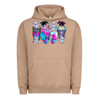 Pigment Burro hippopotamus coffee cups Urban Hoodie - Zillion Design Studio