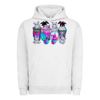 Pigment Lunar Rock hippopotamus coffee cups Urban Hoodie - Zillion Design Studio