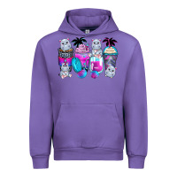 Tulip hippopotamus coffee cups Urban Hoodie - Zillion Design Studio