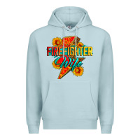 Blue Mist firefighter wife with lightning bolt Premium Hoodie - Zillion Design Studio