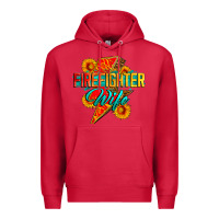 Cardinal firefighter wife with lightning bolt Premium Hoodie - Zillion Design Studio