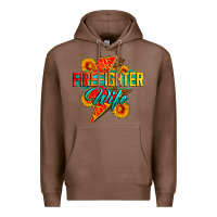 Chestnut firefighter wife with lightning bolt Premium Hoodie - Zillion Design Studio
