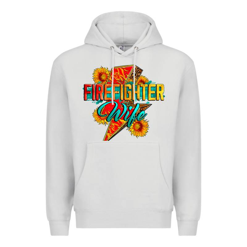 Firefighter Wife With Lightning Bolt Premium Hoodie by Zillion Design Studio | Teevron