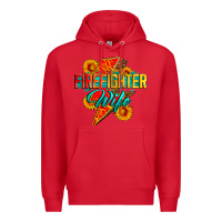 Red firefighter wife with lightning bolt Premium Hoodie - Zillion Design Studio