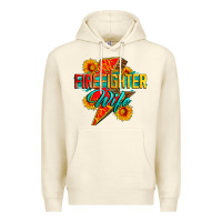 Sandshell firefighter wife with lightning bolt Premium Hoodie - Zillion Design Studio