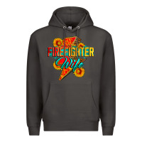 Smoke firefighter wife with lightning bolt Premium Hoodie - Zillion Design Studio