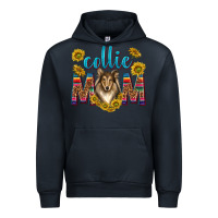 Navy western collie mom Urban Hoodie - texasbilliewilder