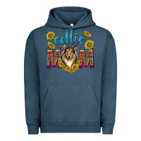 Pigment Midnight Navy western collie mom Urban Hoodie - texasbilliewilder