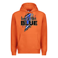 Carrot back the blue with lightning bolt Premium Hoodie - Zillion Design Studio