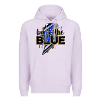 Lilac back the blue with lightning bolt Premium Hoodie - Zillion Design Studio