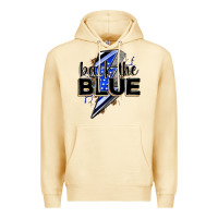 Pina Colada back the blue with lightning bolt Premium Hoodie - Zillion Design Studio