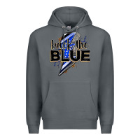 Rock back the blue with lightning bolt Premium Hoodie - Zillion Design Studio