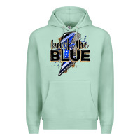 Seafoam back the blue with lightning bolt Premium Hoodie - Zillion Design Studio