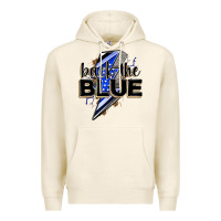 Tofu back the blue with lightning bolt Premium Hoodie - Zillion Design Studio