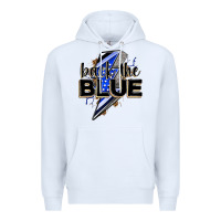 White back the blue with lightning bolt Premium Hoodie - Zillion Design Studio