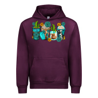 Mauve Wine gemstone coffee cups Urban Hoodie - Zillion Design Studio