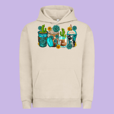 Gemstone Coffee Cups Urban Hoodie Designed By Zillion Design Studio