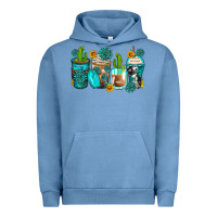 Pigment Pebble Blue gemstone coffee cups Urban Hoodie - Zillion Design Studio