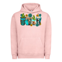 Pigment Salmon gemstone coffee cups Urban Hoodie - Zillion Design Studio