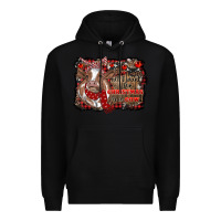 Black all i want for christmas is a cow cowhide Premium Hoodie - RanaPortraitStore