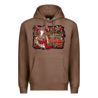 Chestnut all i want for christmas is a cow cowhide Premium Hoodie - RanaPortraitStore
