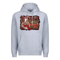 Heather Grey all i want for christmas is a cow cowhide Premium Hoodie - RanaPortraitStore