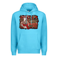 Ocean Blue all i want for christmas is a cow cowhide Premium Hoodie - RanaPortraitStore
