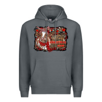 Rock all i want for christmas is a cow cowhide Premium Hoodie - RanaPortraitStore