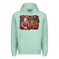 Seafoam all i want for christmas is a cow cowhide Premium Hoodie - RanaPortraitStore