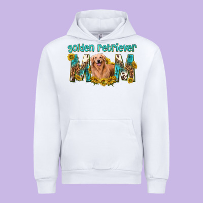 Western Golden Retriever Mom Urban Hoodie Designed By Texasbilliewilder