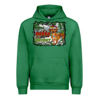 Emerald merry and bright  dachshund with farm Urban Hoodie - RanaPortraitStore