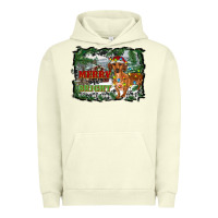 Pigment Pistachio merry and bright  dachshund with farm Urban Hoodie - RanaPortraitStore